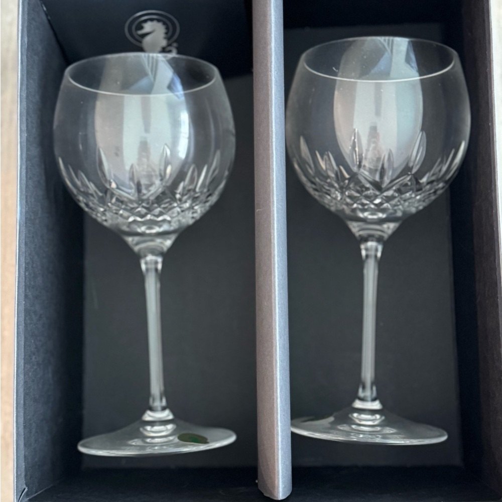 Crystal Wine Glass Set of 2